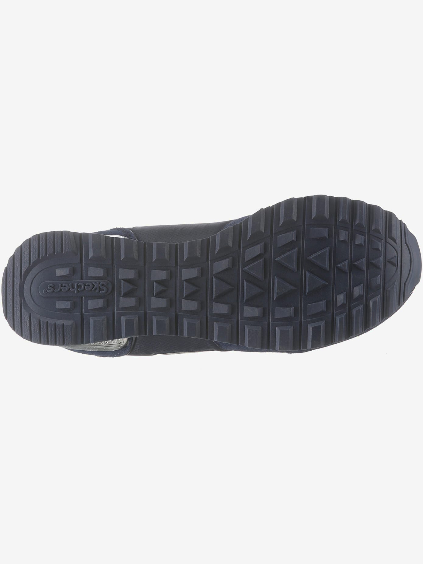 Baskets sneakers hybrides skechers en cuir velours doux, textile et synthétique