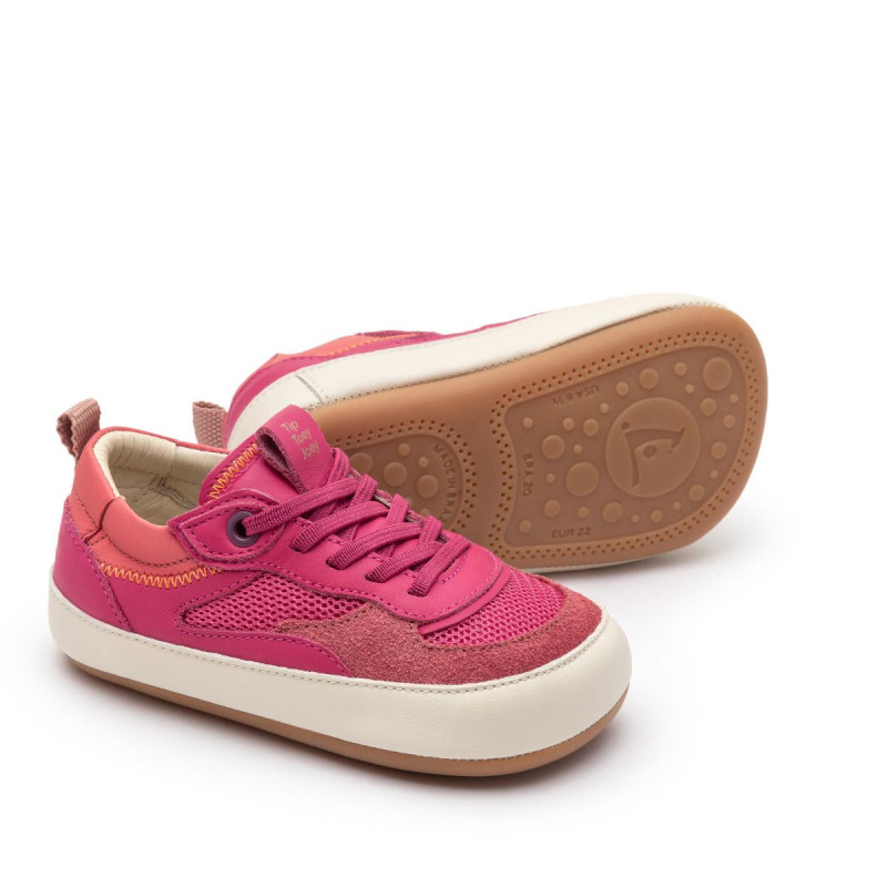 Tip Toey Joey Tip Toey Joey Primeiros Sneakers Step Cerejeira Pitaya Pink Coral Matte