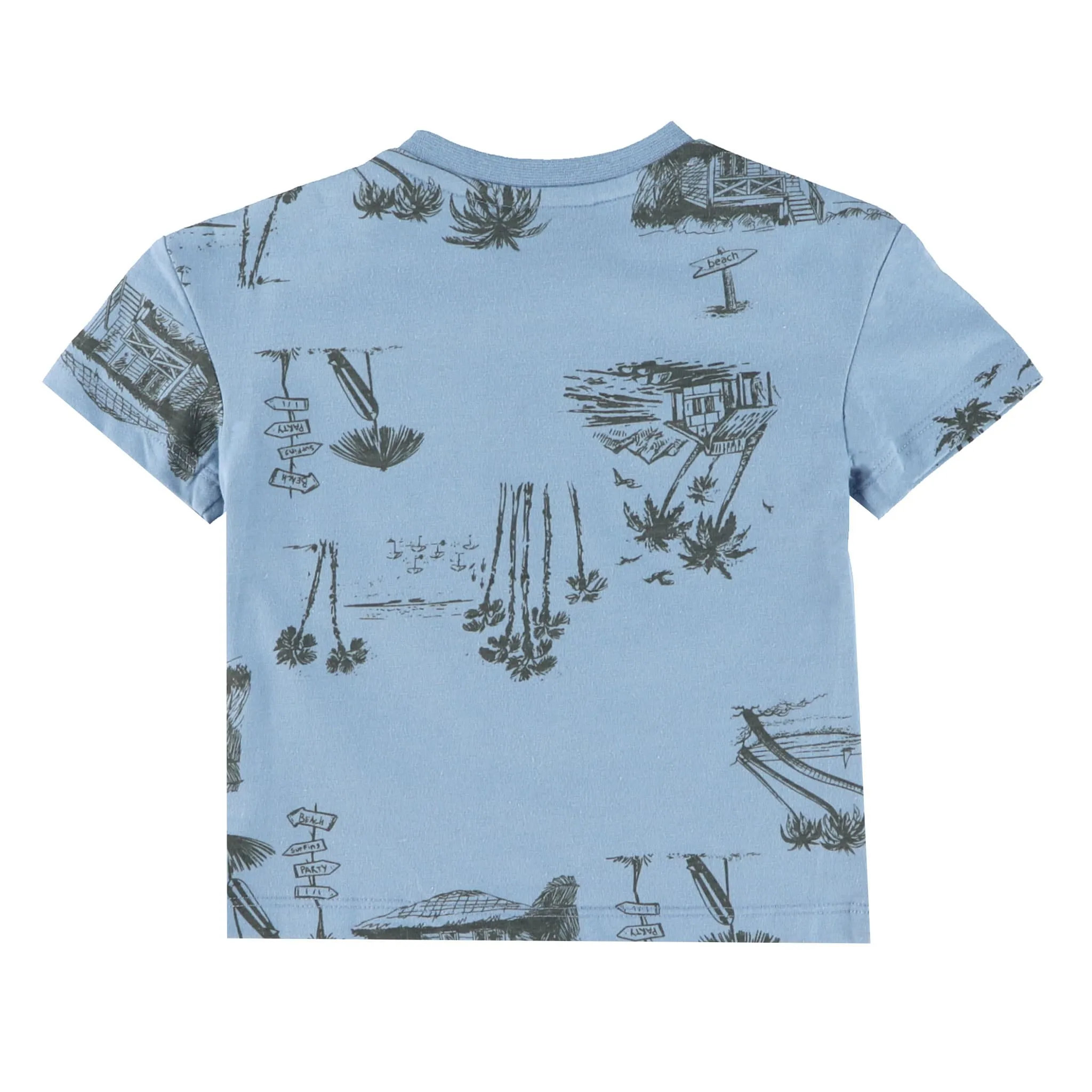 Chat Botté T-shirt Imprimé Tiki Vibe 3-24mois