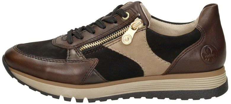 Rieker Sneakers Laag donkerbruin