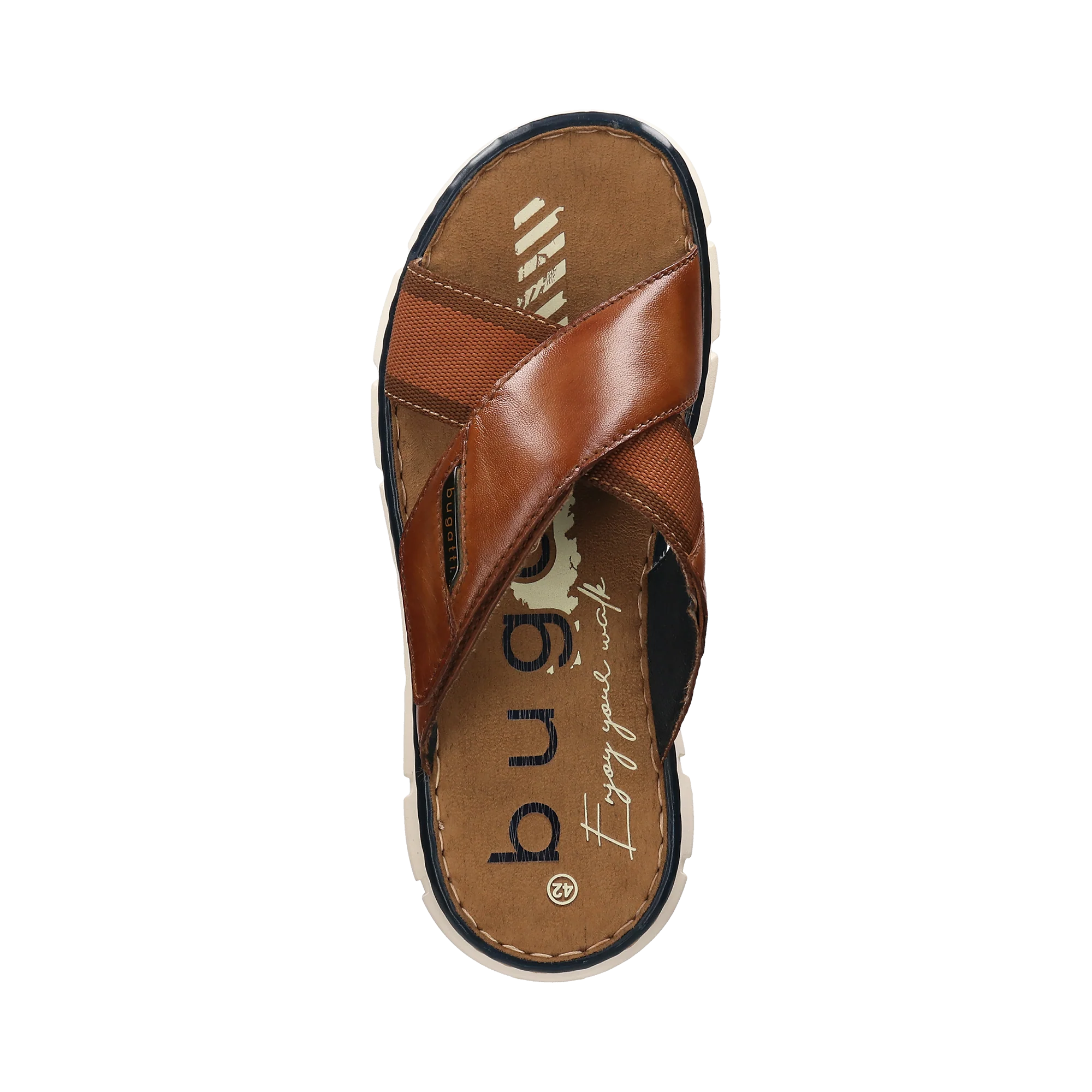 Pantoletten cognac