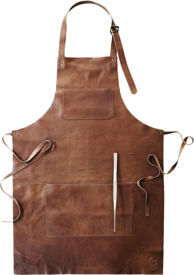 Gastrotools Læderforklæde Brun