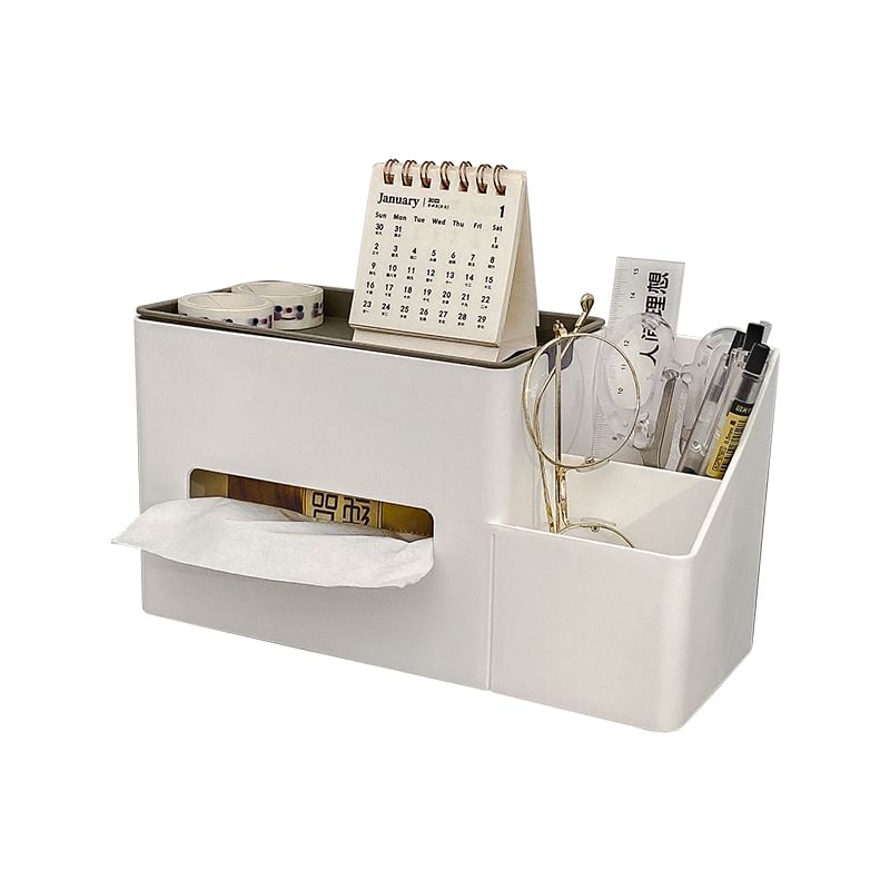 Fun House - Plastic bureau-organizer met tissuebox