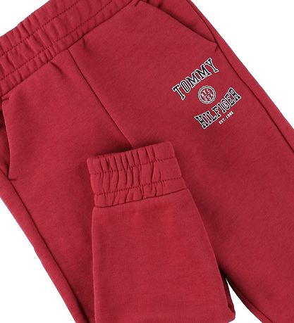 Tommy Hilfiger Jogginghosen - Slouchy Varsity - Cranberry Crush