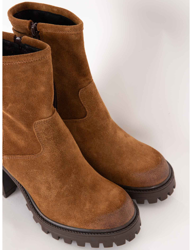 PAOYAMA BOTTINES ILDA PEAU MARRON