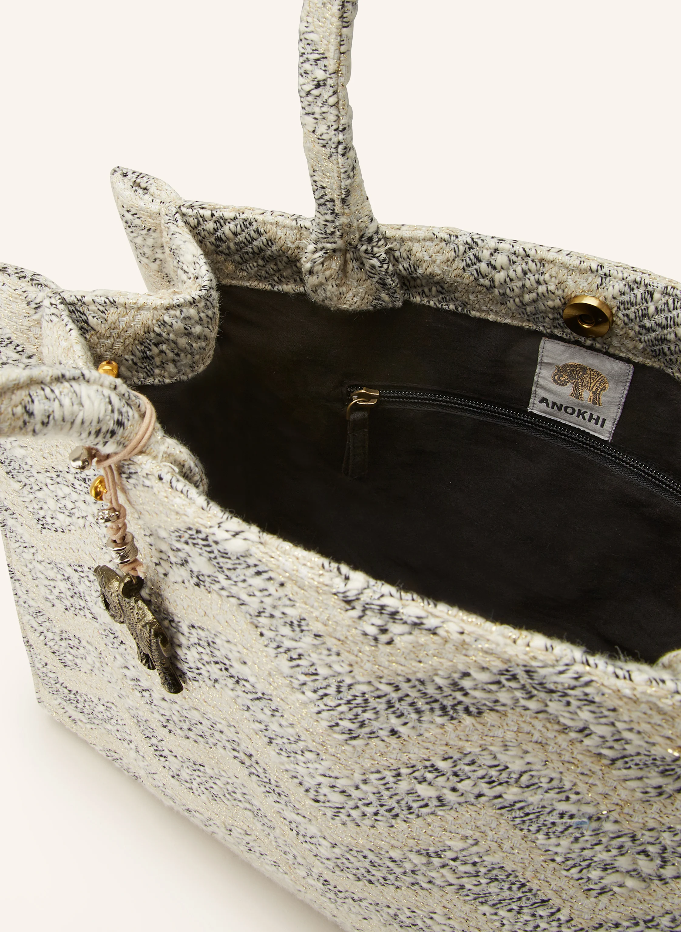 ANOKHI Shopper mit Glitzergarn