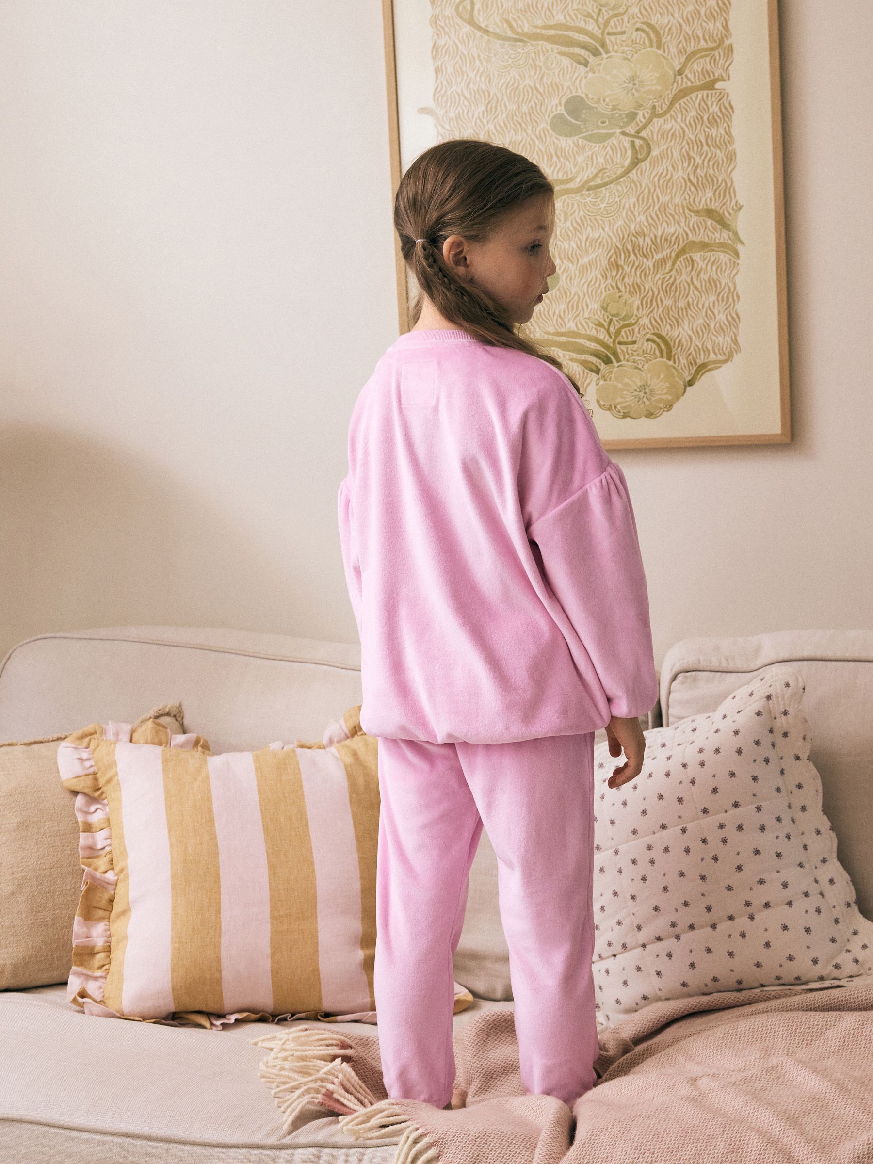 Rood/roze - Behaaglijke fleece pyjama (9 mnd-16 jr)