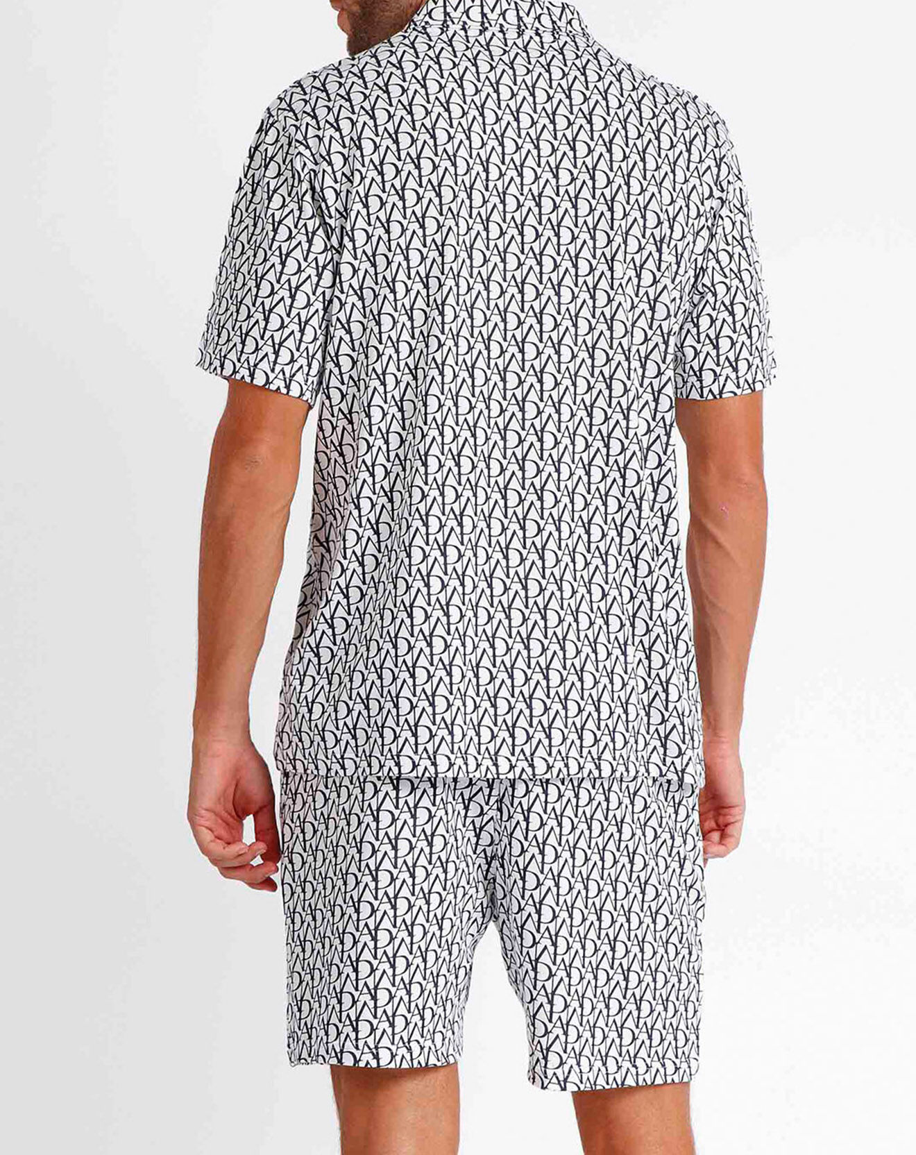 Admas Classic Pyjama blanc/noir