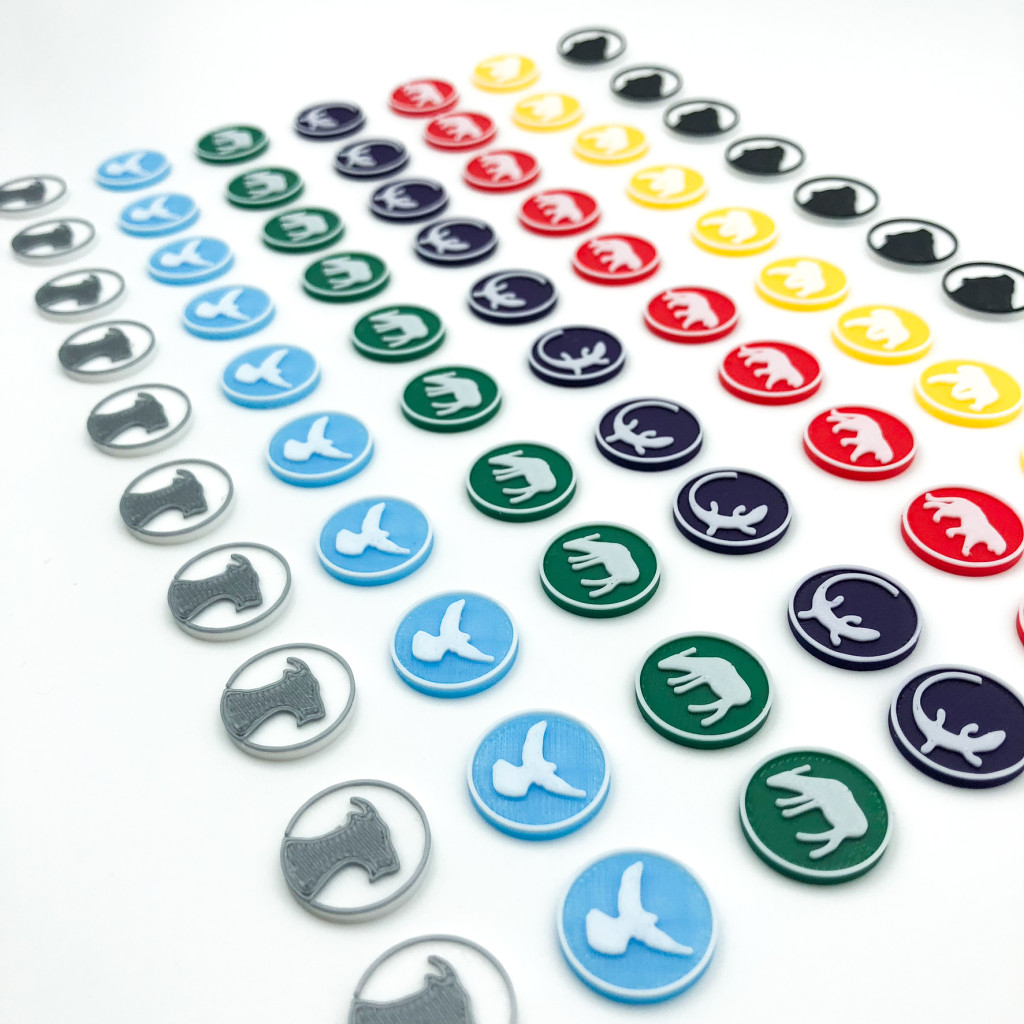 Ark Nova – Jetons Animaux - Jeu de base (70 pcs)