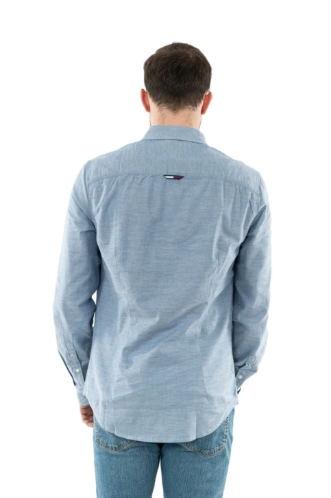Chemise tommy jeans slim stretch oxf c87 twilight navy