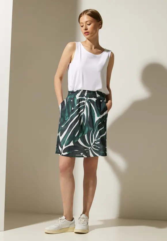 Palmenprint Rock - lagoon green