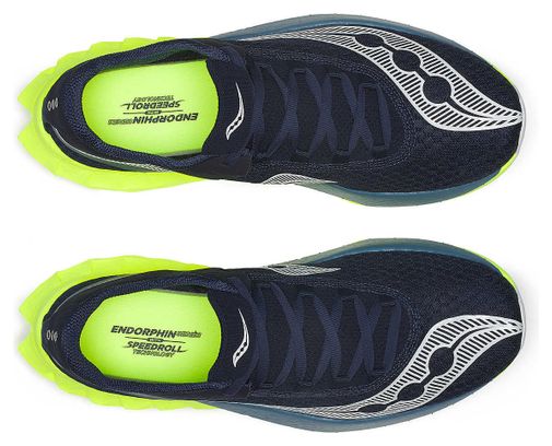 Chaussures Running Saucony Endorphin Pro 4 Bleu/Jaune Homme