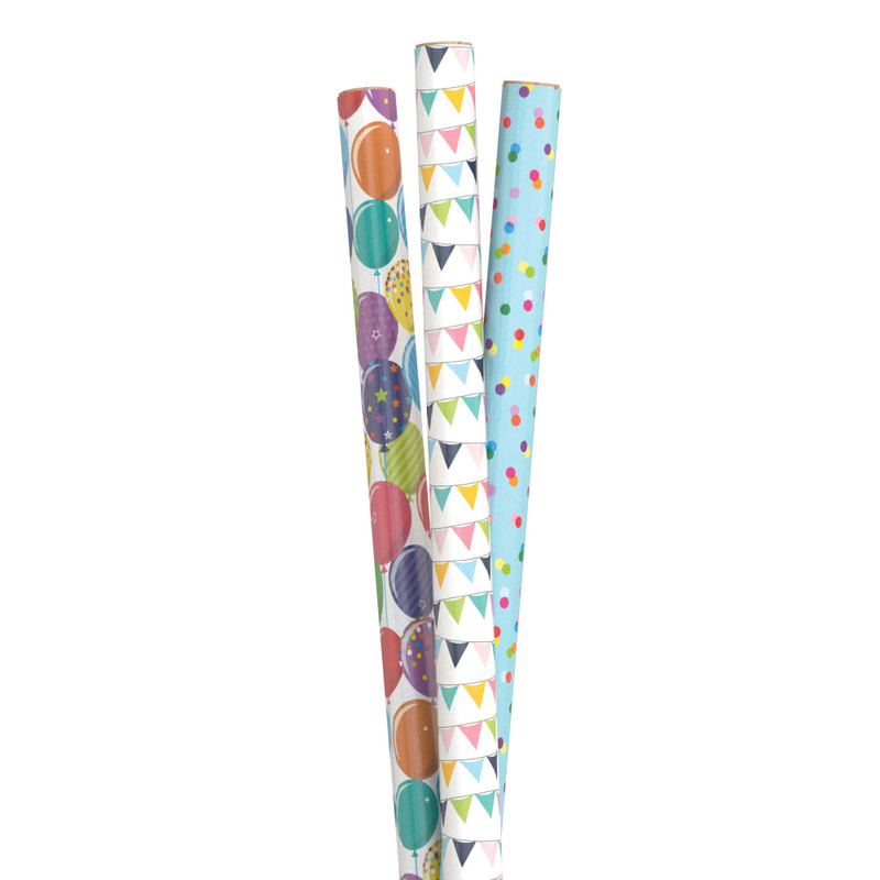 Inpakpapier feest - diverse varianten - 70x200 cm