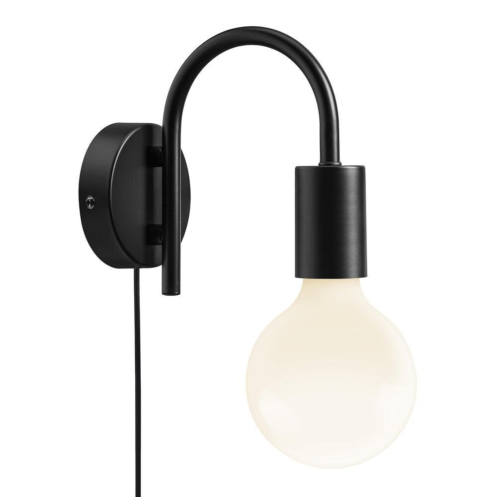 Paco wandlamp in zwart E27