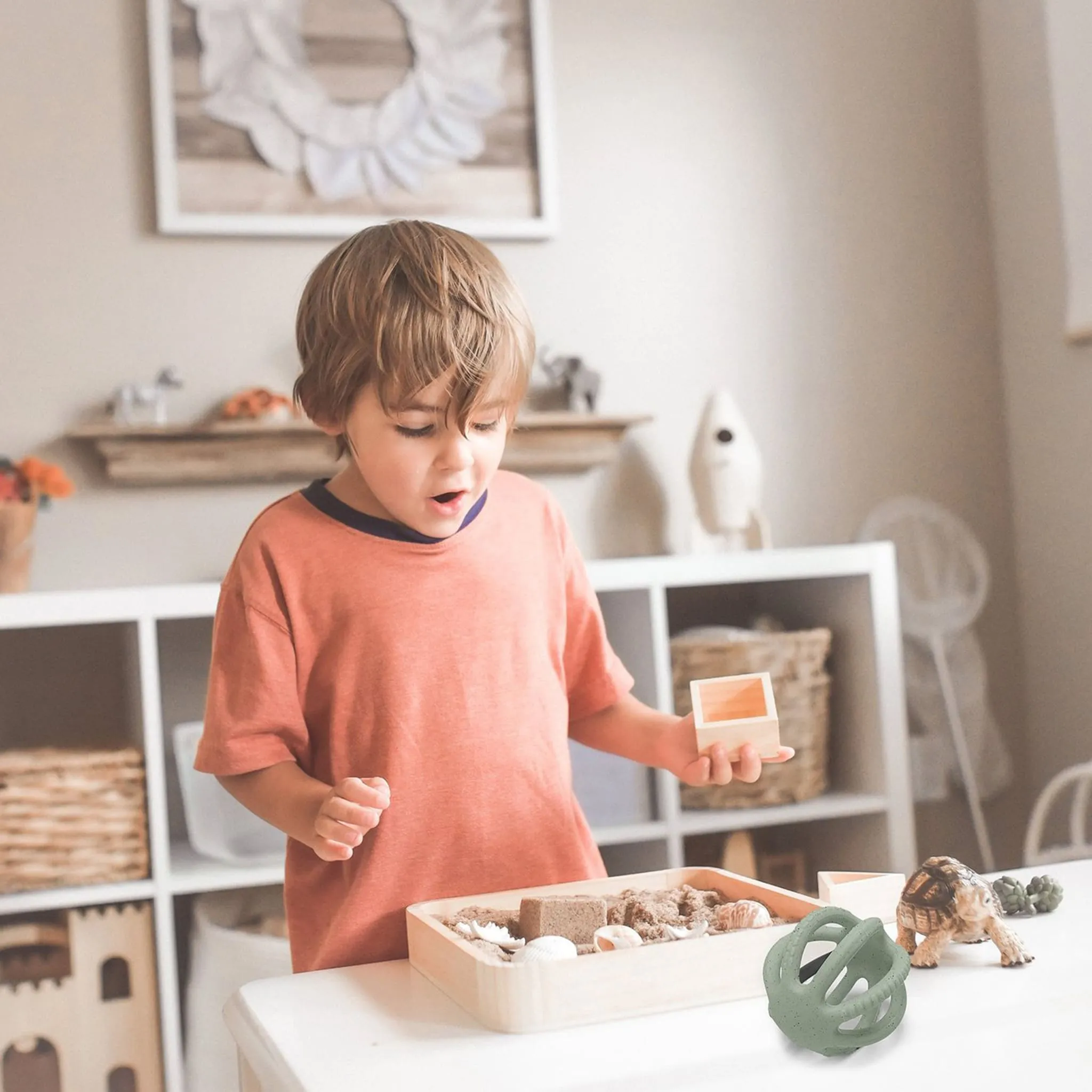 Kushies Jouet de Dentition Balle - Vert