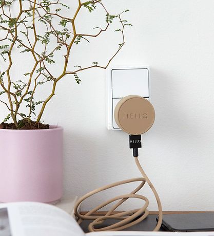 Design Letters Adapter - 12W - Hello - Puderpink