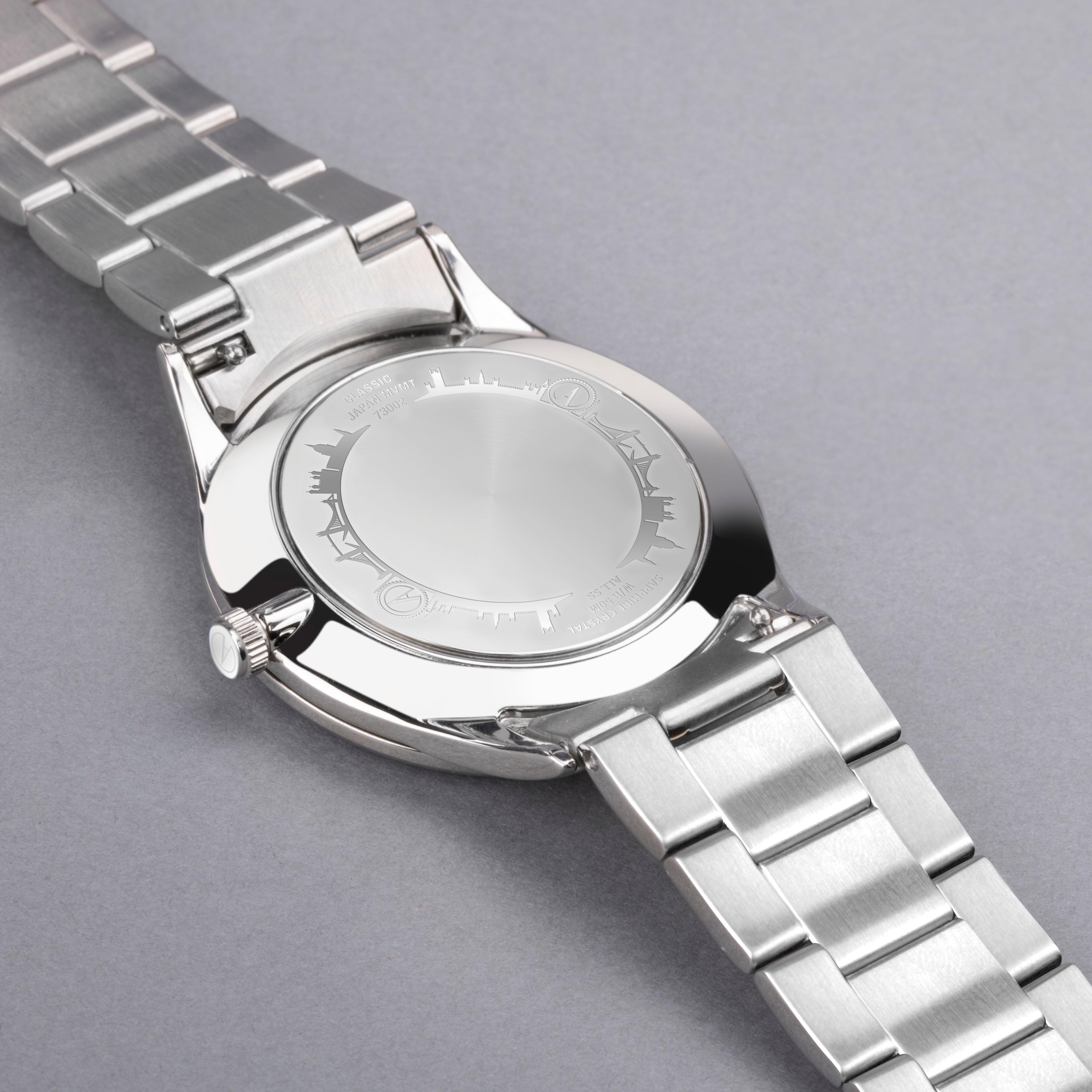 Accurist Classic Mens Stainless Steel Classic Analogue Quartz Watch