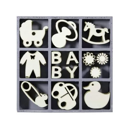 Knorr Prandell Holzbox Ornament Baby, 45er