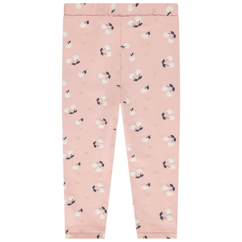 Jegging en molleton imprimé fantaisie pour bébé fille - Rose