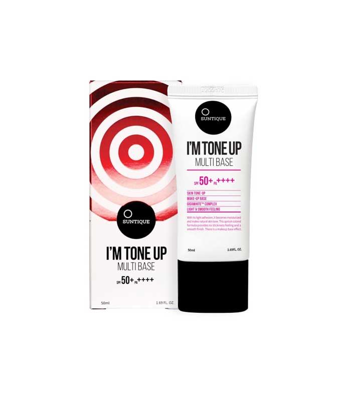 Suntique - Protetor solar e primer de maquiagem I'm Tone Up Multi Base - SPF50 +