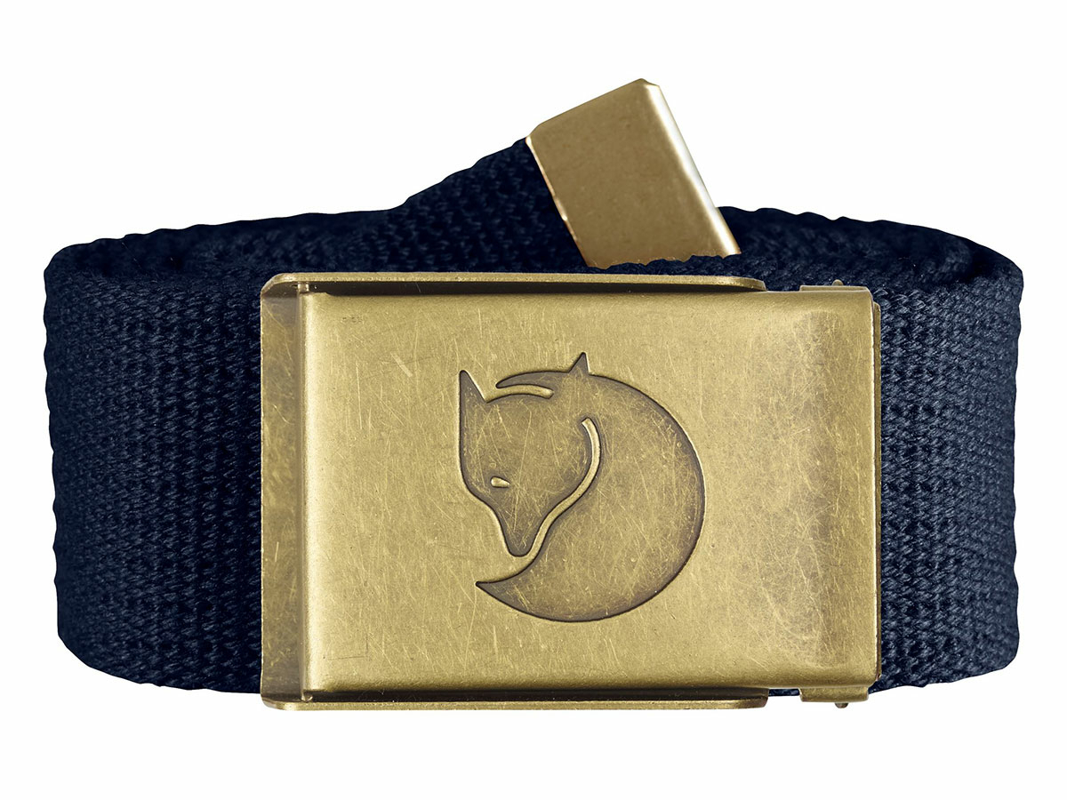 Fjällräven Canvas Brass riem - Dark Navy