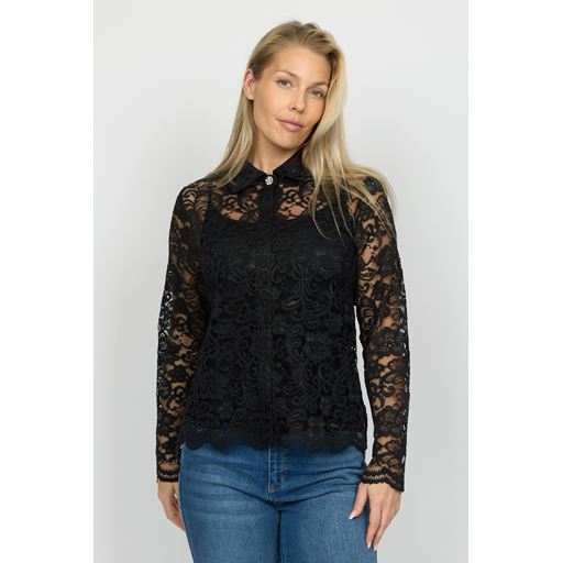 2-Biz Tea Blondeskjorte, Black, 46