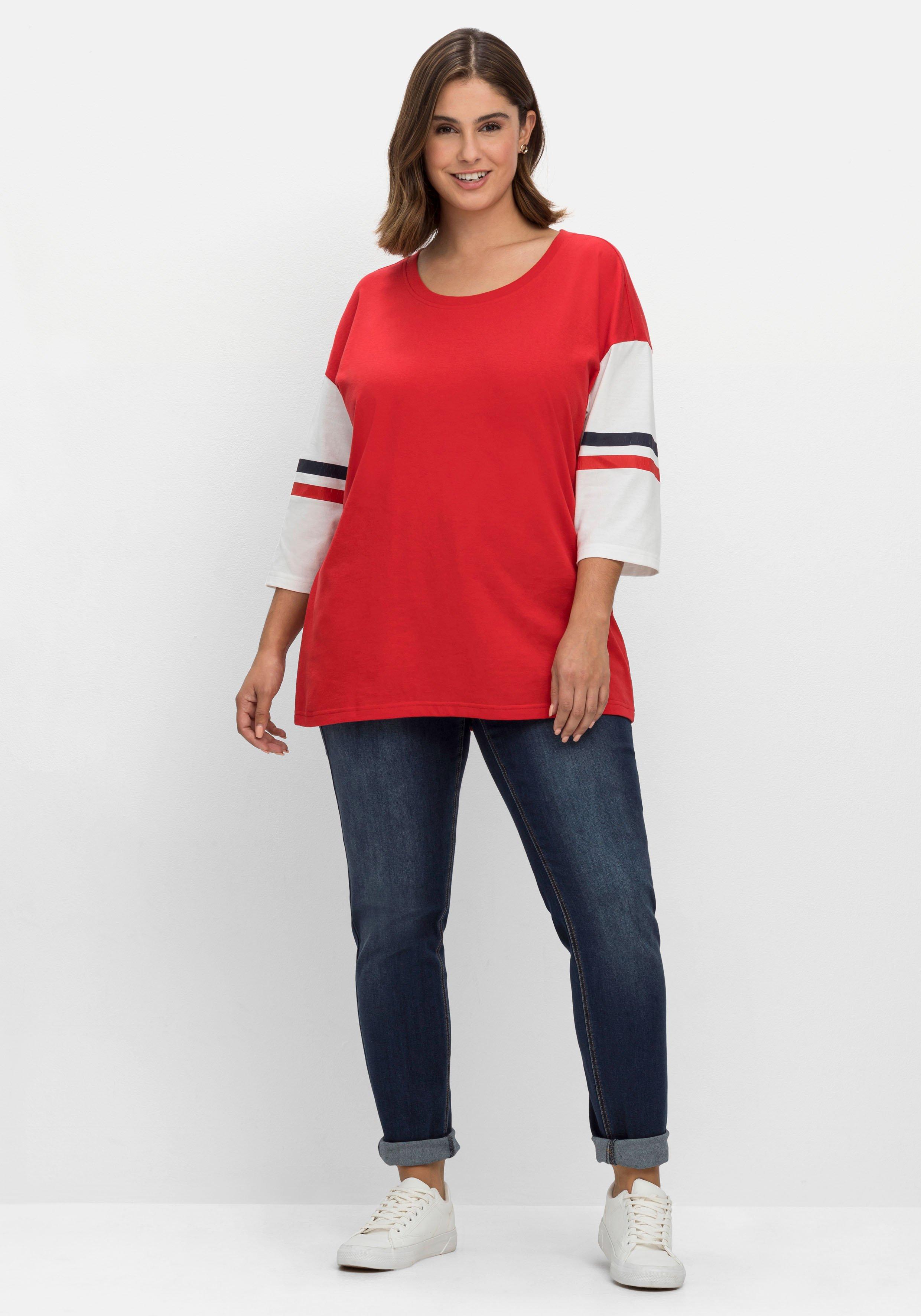 Shirt mit 3/4-Arm, im College-Stil