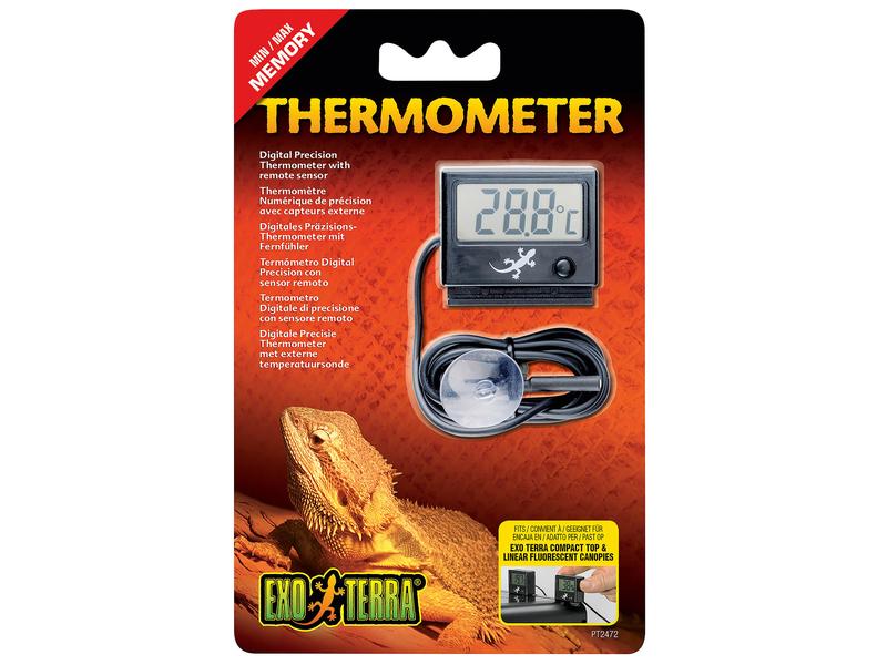 Exo Terra Thermometer Digital mit Fernsensor Digitales Präzisionsmessgerät
