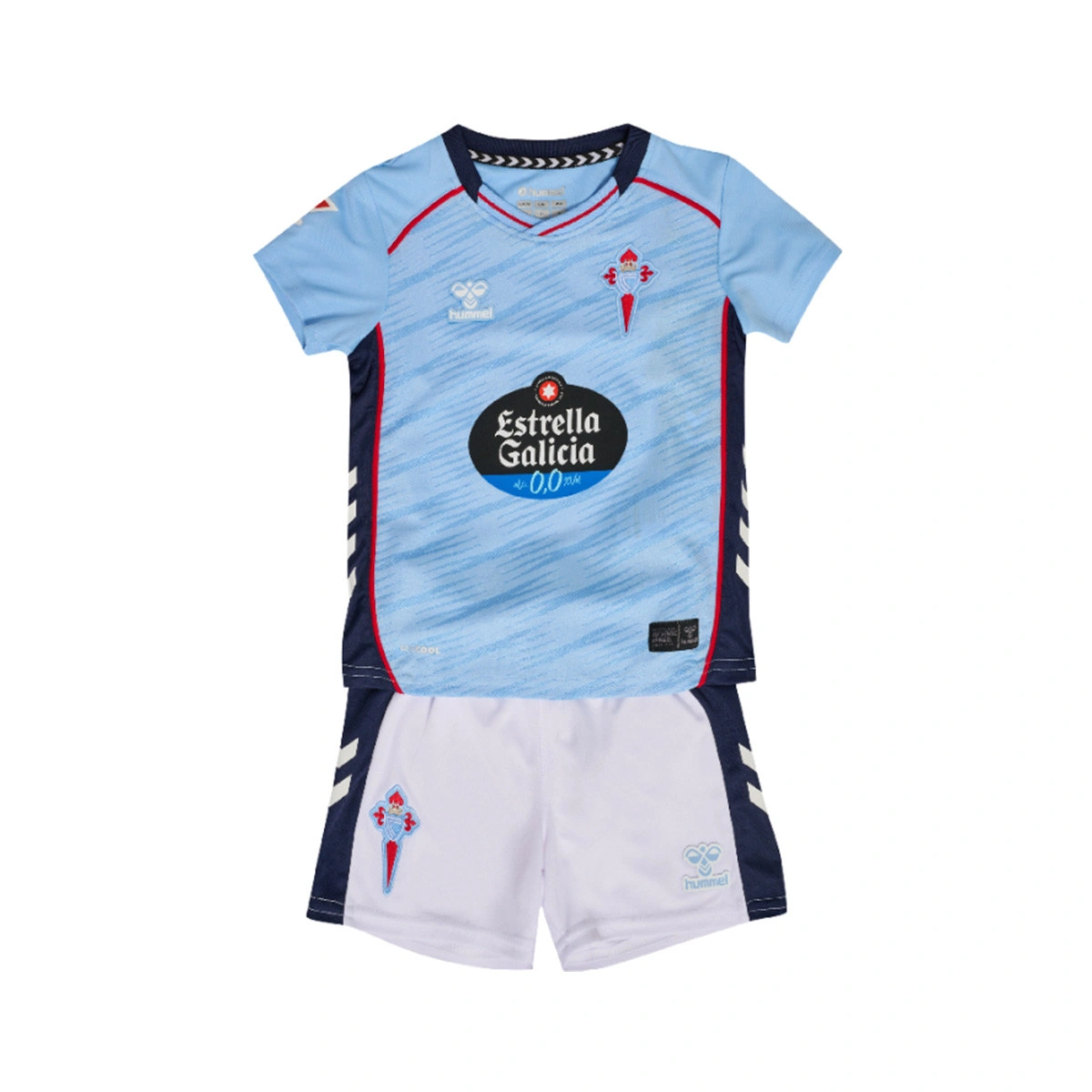 Conjunto Hummel Celta De Vigo Primeiro Equipamento 2025-2026 Criança