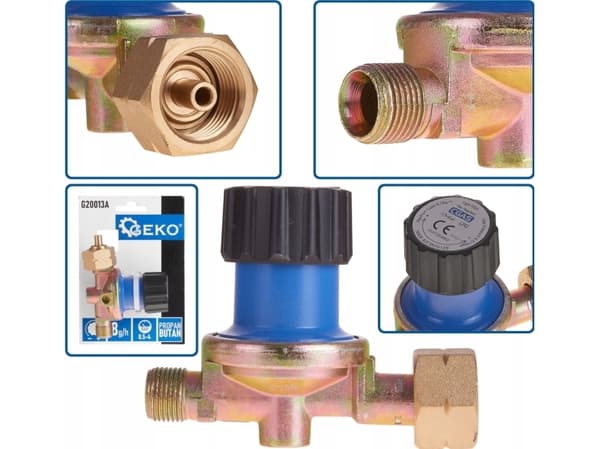 Geko Gassredusering med trykkregulering 0,5-4 bar propan/butan (40)