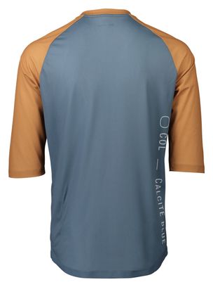 Maillot Manches 3/4 Poc MTB Pure Calcite Bleu / Aragonite Marron