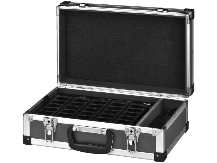 ATS-25C Transport case with integrated charging function, 25 slots, for ATS-50 series