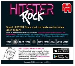 Jumbo - Hitster - Rock - Uitbreidingsset - Partyspel - Muziekspel