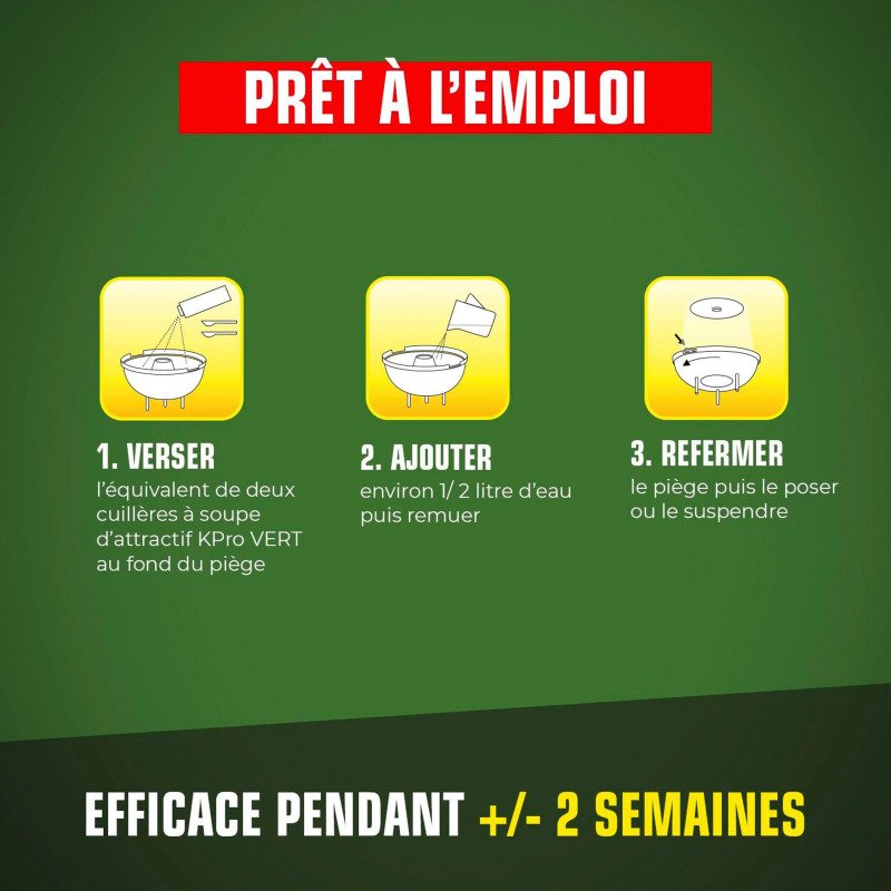 Attractif guêpes et frelons K-Pro vert -  375 g
