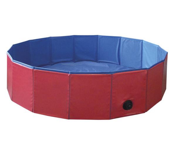 Nobby Hundepool, rund, rot/blau ca. Ø120/H30