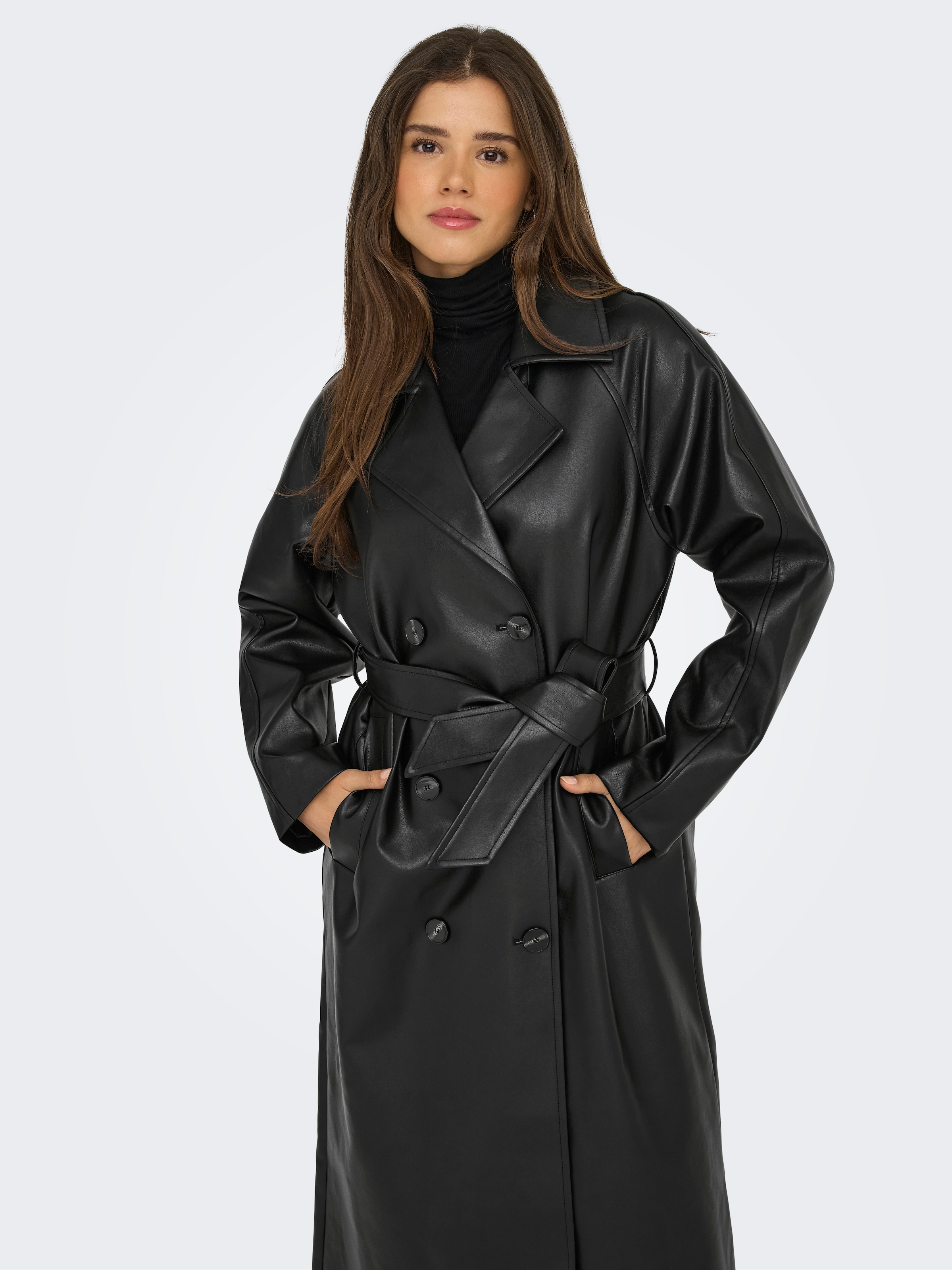 ONLY Trenchcoat »ONLBINA FAUX LEATHER TRENCHCOAT CC OTW«