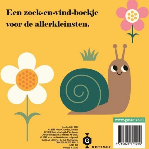 Uitgeverij gottmer flapjesboek eend, waar ben je?