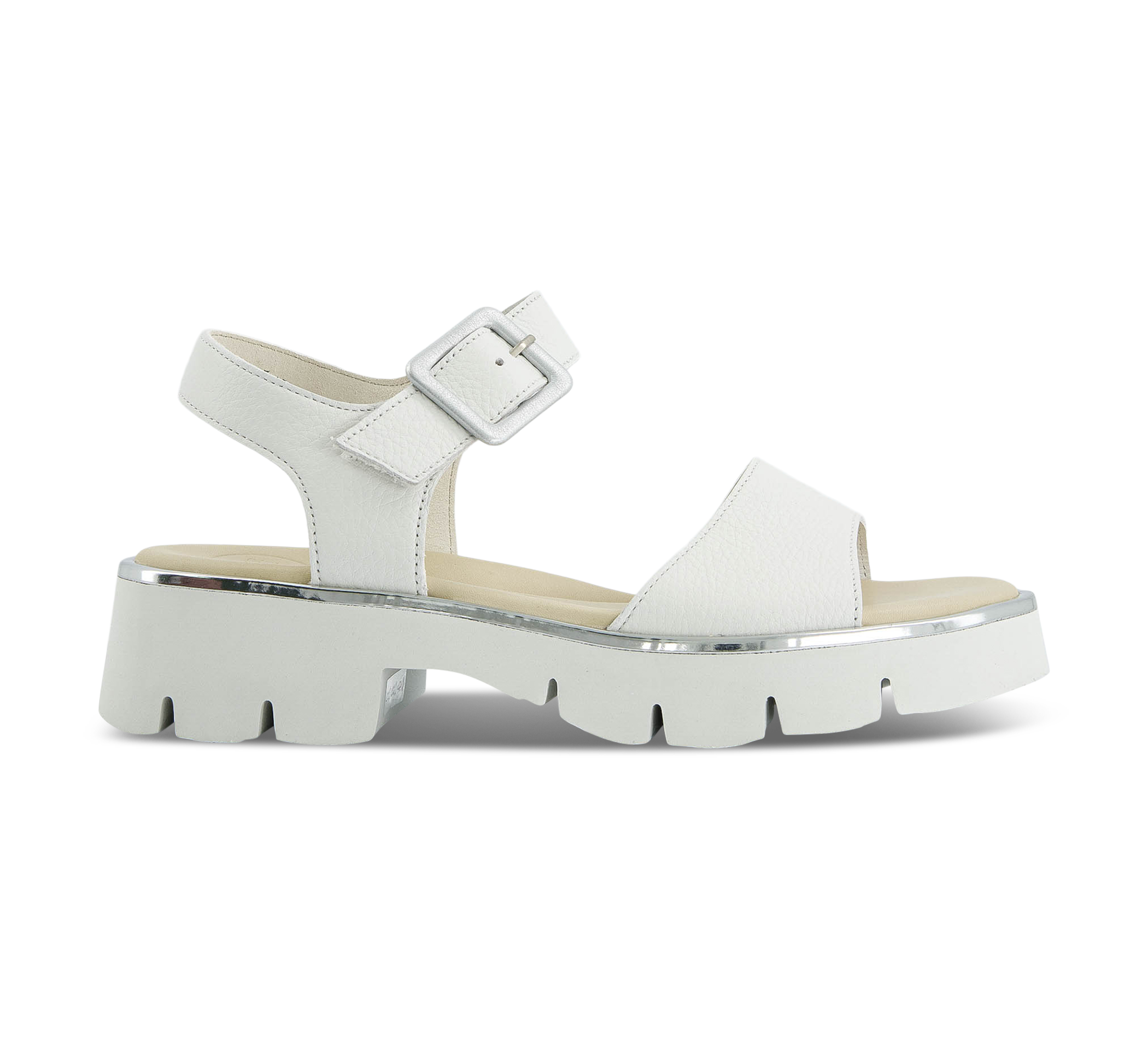 Paul Green Riemchensandalen weiss