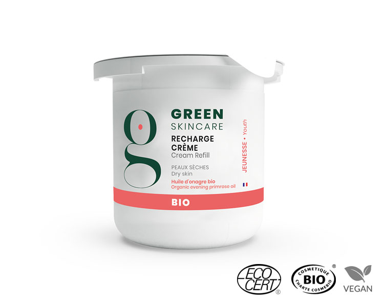 Green Skincare - Jeunesse Crème BIO - Refill, 50ml