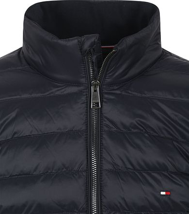Tommy Hilfiger Cardigan Mix Media Jas Navy MW0MW37461-DW5 kopen