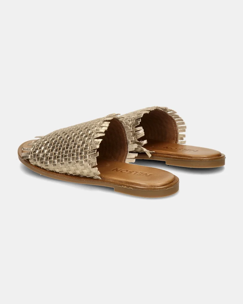 Nelson Slippers  - goud