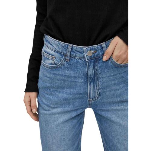 Vila - VIKELLY JAF HW STRAIGHT JEANS Azul