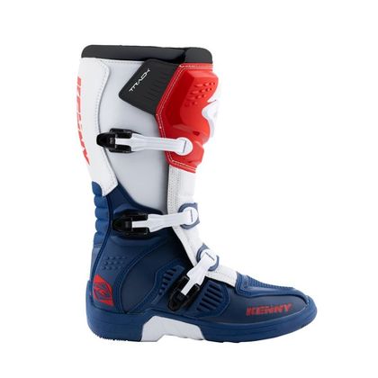 Bottes cross Kenny TRACK PATRIOT 2024 - Bleu / Rouge