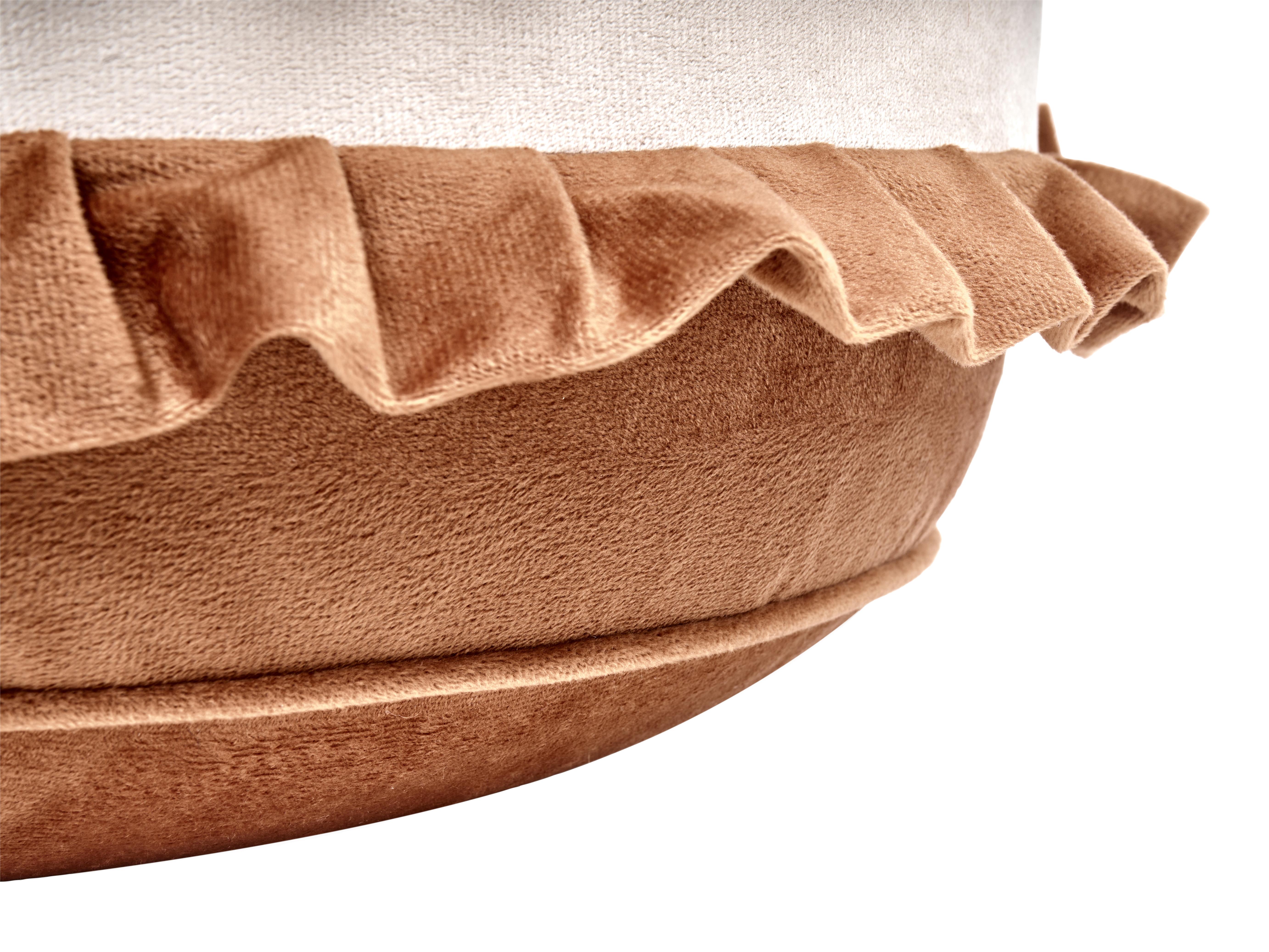 Kinderpoef MAROT Fluweel Bruin