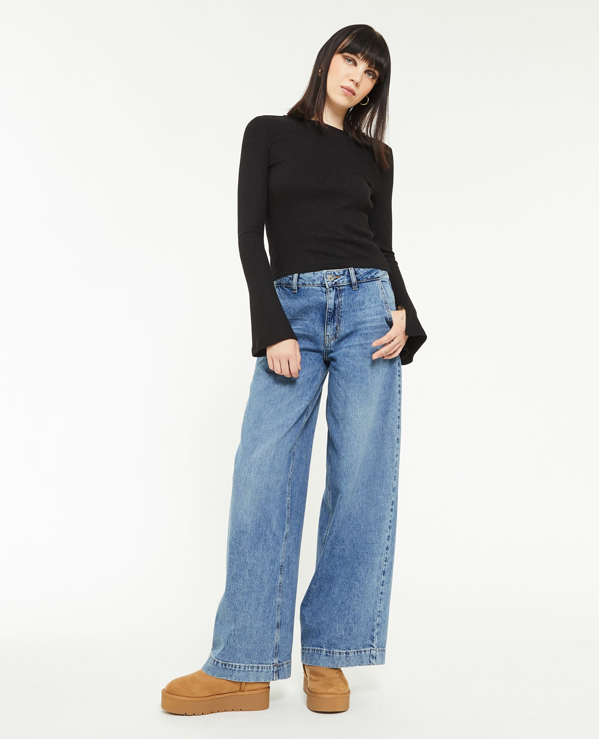 Jean large loose - Bleu