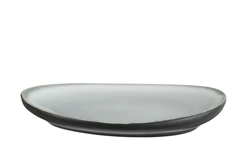 Peill+Putzler Servierplatte Como Schwarz, matt, Grün 12,4 cm