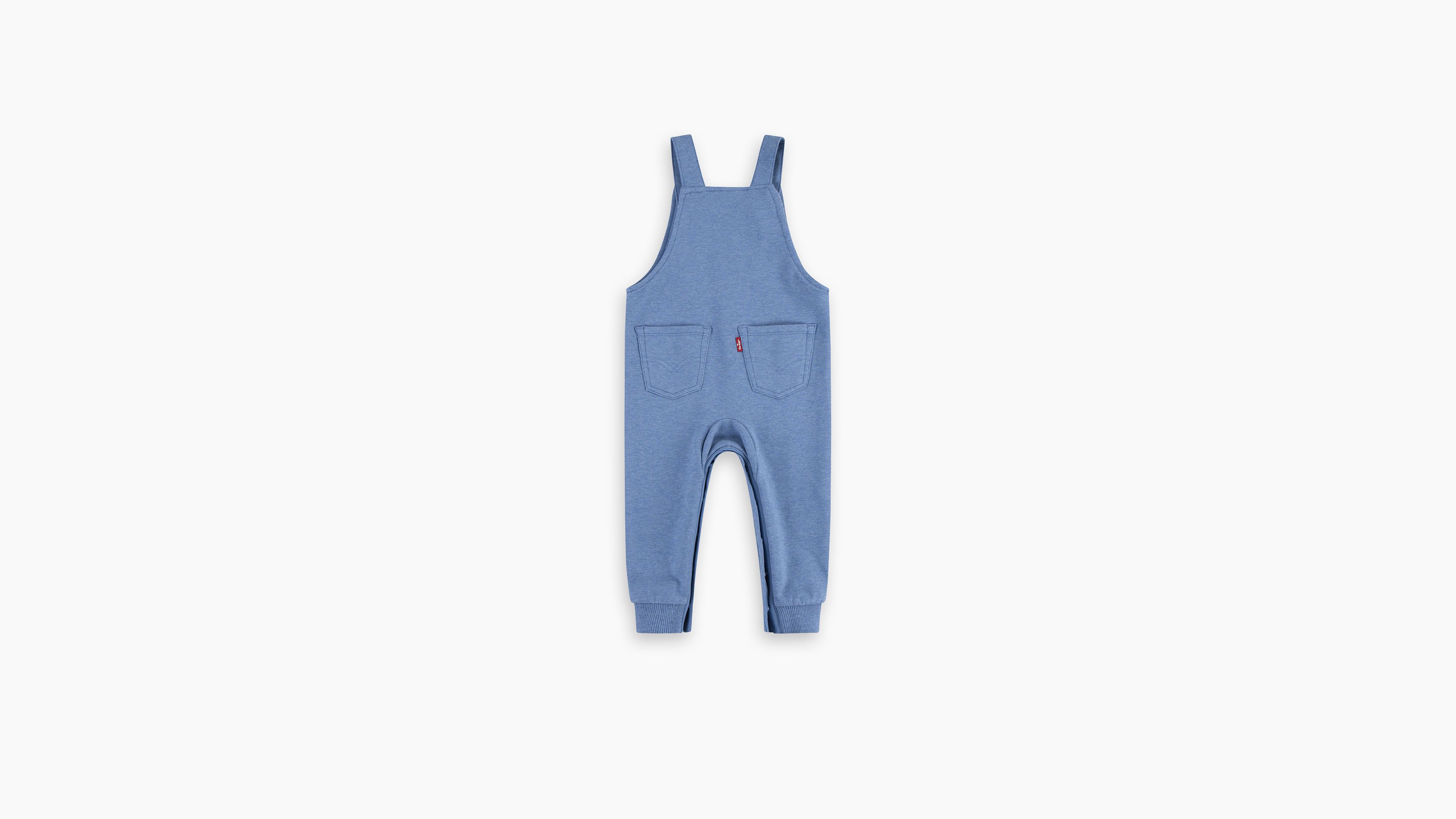 Bébé salopette en maille poche bavette - Atlantic Heather - Bleu