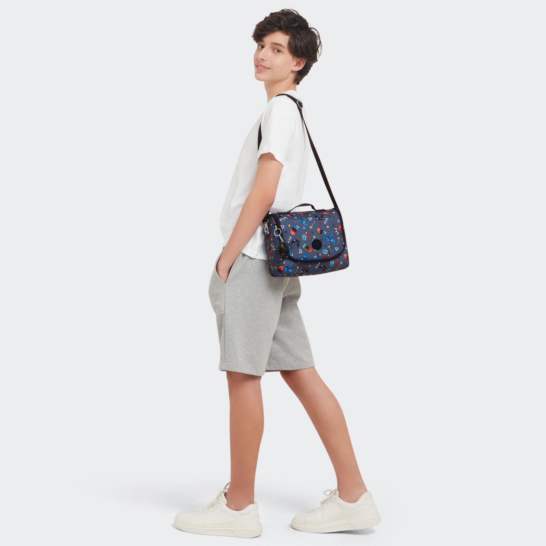 NEW KICHIROU Grand Sac Repas Isotherme avec Manchon pour Valise - Gaming Grey