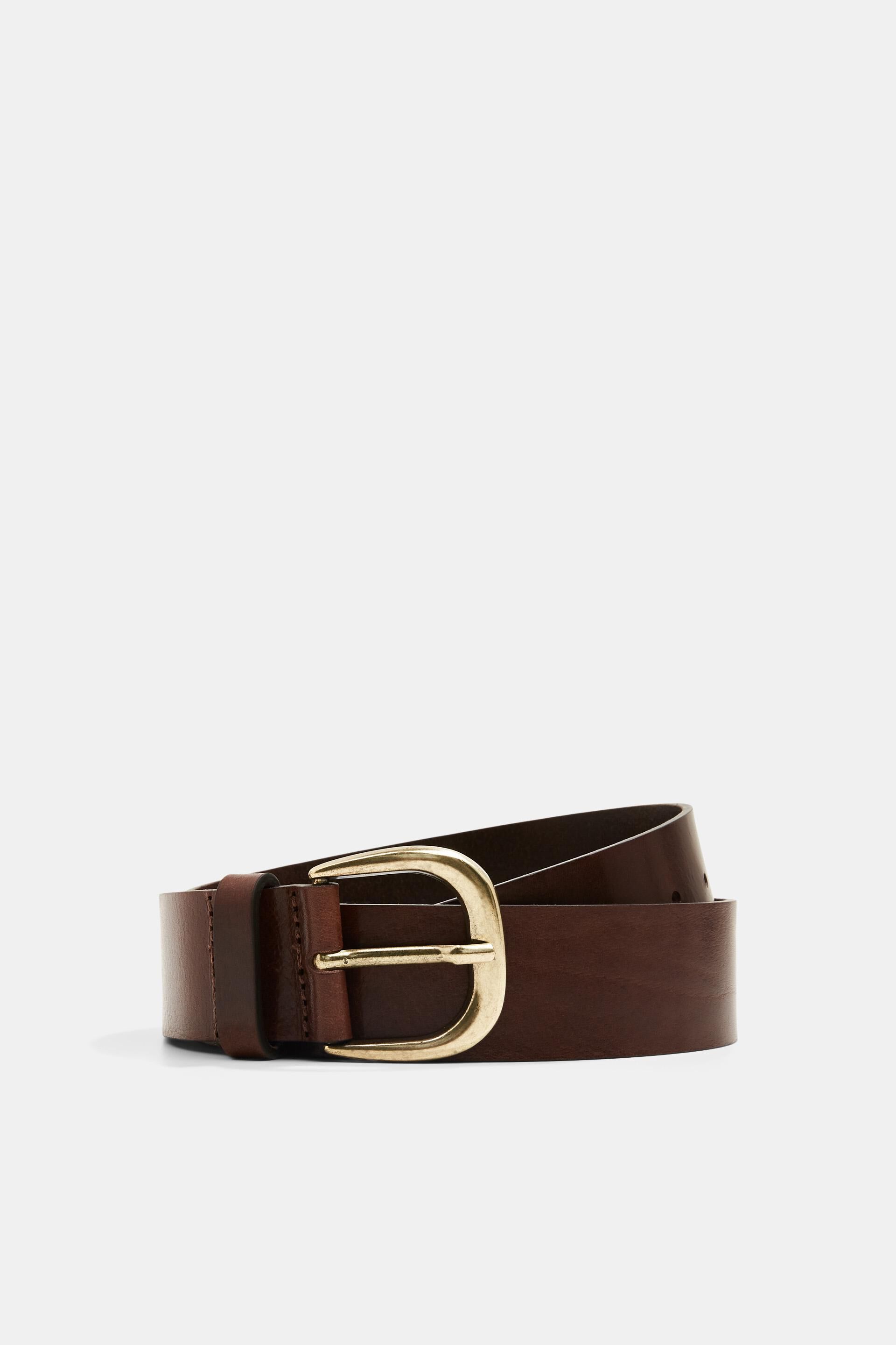 Ceinture en cuir avec boucle à ardillon