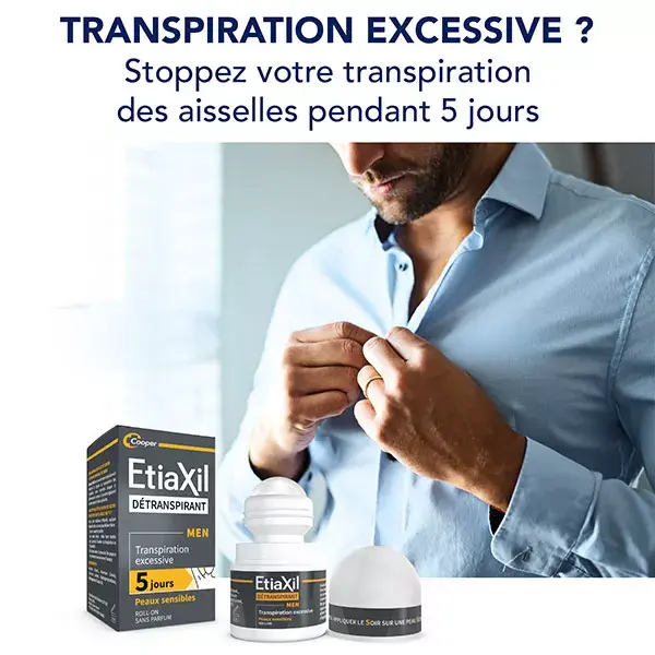 Etiaxil Men Desodorante Antitranspirante para Transpiração Excessiva 15ml